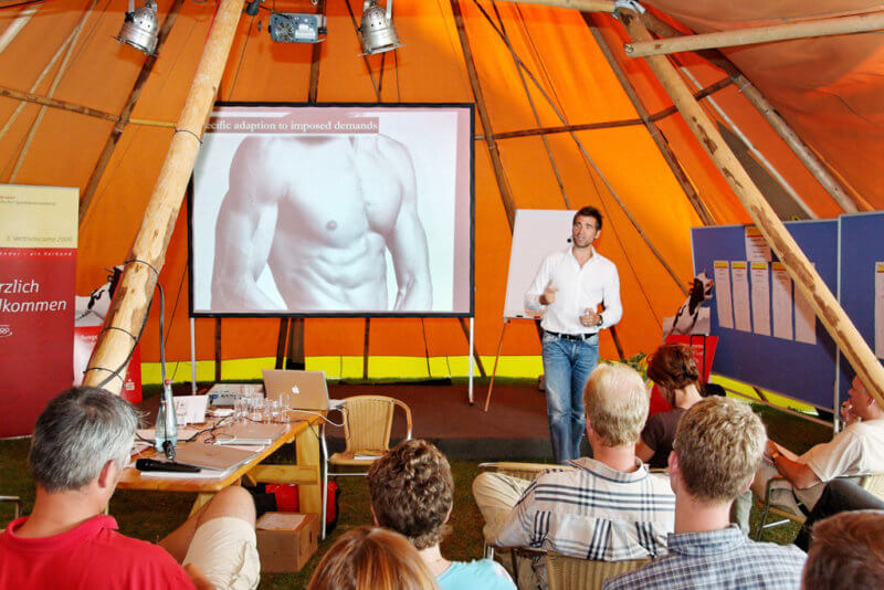 Eventlocation Tentipi-Riesenzelt als Seminarraum