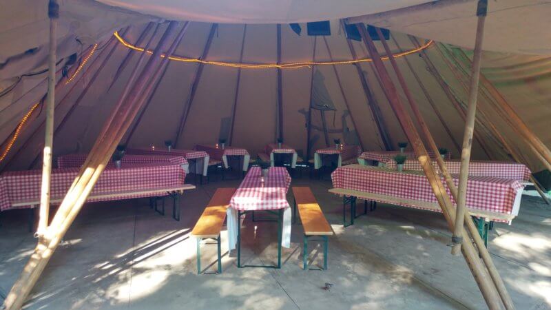 Eventlocation Tentipi-Riesenzelt in Potsdam